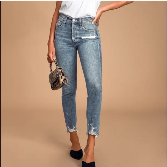 agolde jamie high rise grade